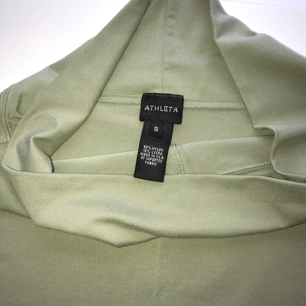 Athleta Green Fold Over Lycra A-Line Skirt S - Picture 5 of 6